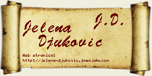 Jelena Đuković vizit kartica